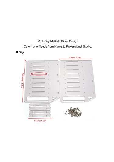 Yaozixa Akrilik Disk Rafı 4-10 Konumlu, Özelleştirilebilir, Hızlı Montajlı, Sobran Soğutma Ve Sabitlik Sağlar