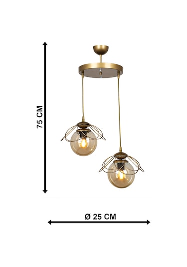 Begüsa Alaca 2 Li Avize Eskitme Bal Cam Eskitme - Bal