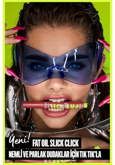 Nyx Fat Oil Slick Click Parlatıcı Nemlendirici Nude Tonlu Dudak 11