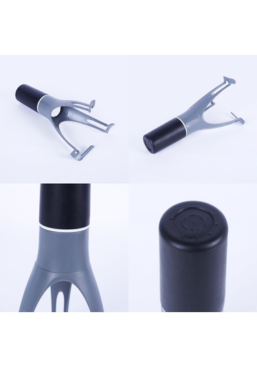 Leezsing Gri 3 Modlu Kablosuz Otomatik Tencere Karıştırıcı - Yumurta, Krema, Çorba Karıştırma Aleti Pil Dahil Değil Gri