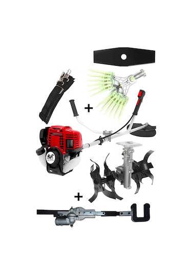 Ablacks R-052 4 Zamanlı Profesyonel Yan Tırpan + Tırnaklı Silkeleme + Ağaç Silkeleme + Akrep Çapa Aparatı