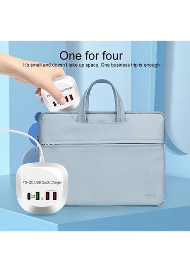 Wlx-t3p 4'ü 1 Arada Pd Qc Çok Fonksiyonlu Akıllı Hızlı Şarj Usb Şarj Cihazı Ab Fiş