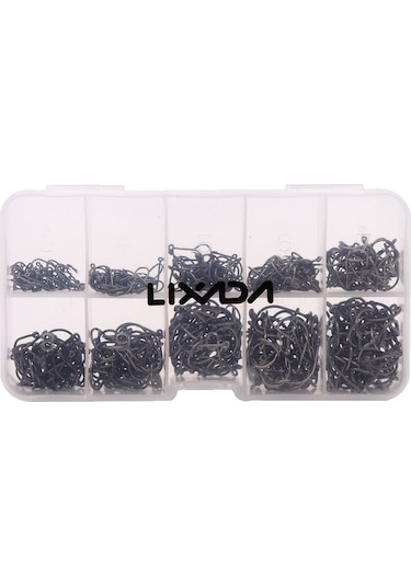 Lixada-600 Adet Delikli Balık Jig Kanca Olta Takımı