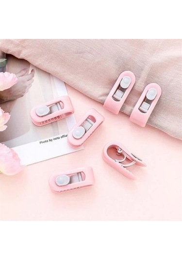 4 Adet İğnesiz Yorgan Çarşaf Ve Perde Tutucu Sabitleyici Kaydırmaz Örtü Düzenleyici Klips Çok Renkli