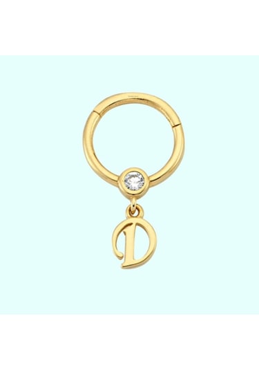 Altın Halka Harf Piercing 14 Ayar Harfler Mevcut