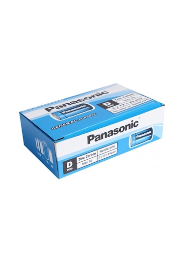 Panasonic R20Be/2Ps General Purpose Çinko Karbon Büyük Boy D Pil 24'lü