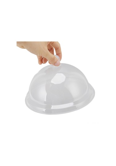 Qingmipy 35cm Akrilik Gıda Kapakları - Şeffaf, Toz Proof, Dayanıklı, Eldivenli Tasarım, Mutfak Ve Ev Kullanıma Uygun