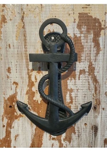 House2Home Pirinç Çıpa Kapı Tokmağı, Tak Tak