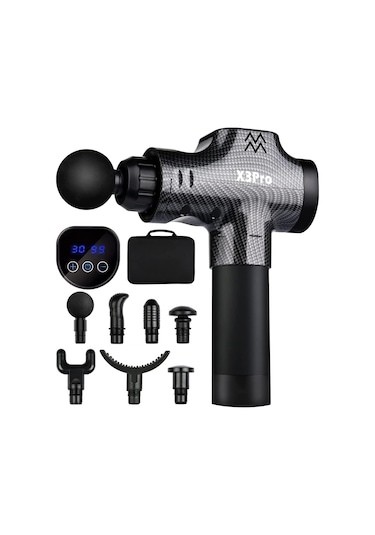 Kraft Hart X3pro Masaj Tabancası Karbon Siyah
