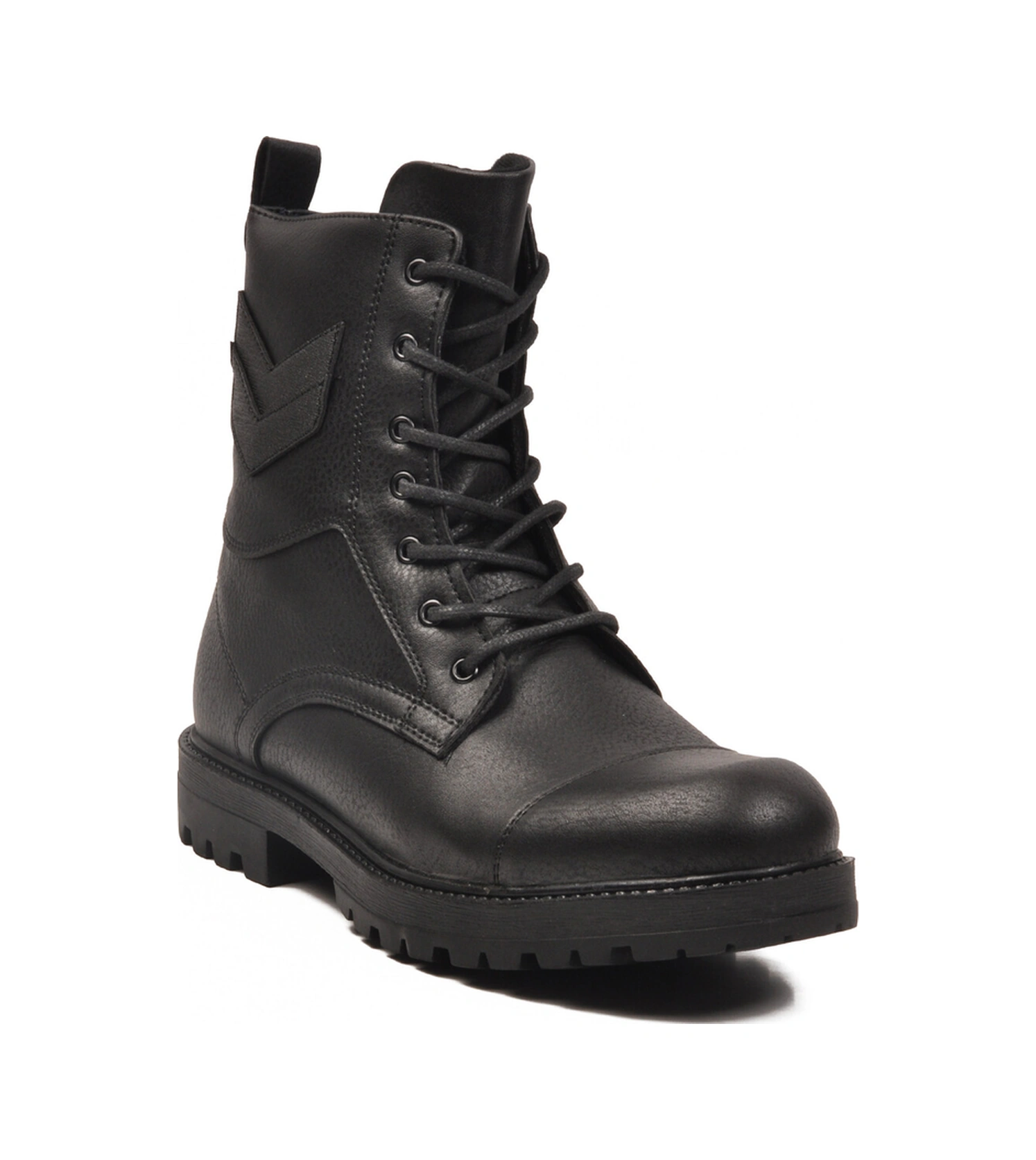 Siyah İçi Polarlı Kaymaz Bağcıklı Fermuarlı Erkek Postal Bot 347 M Siyah