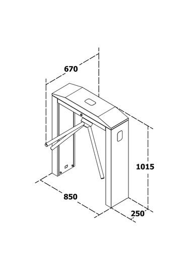 T250 A2 Üç Kollu Elektromekanik Turnike