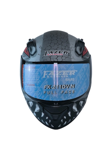 Fazer Ece 22.R06 Double Vizörlü Full Face Motor Kaskı Risky Çok Renkli