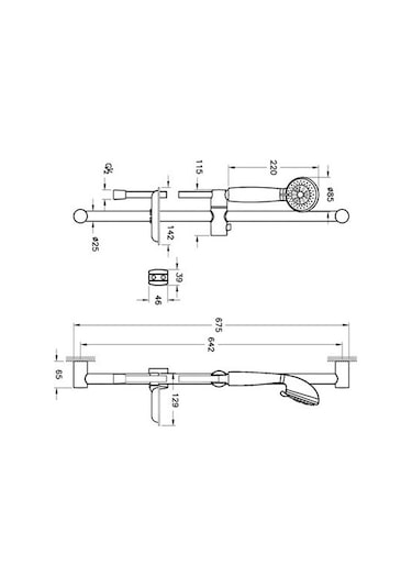 Vitra Artema Artema Compact Sürgülü El Duşu Takımı 3 Fonksiyonlu