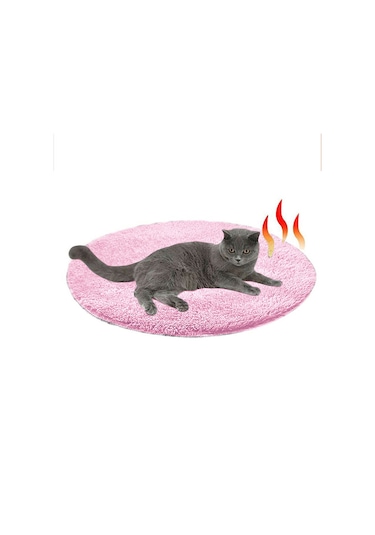 Bundera Ares Peluş Kedi Minderi 50 x 50 CM Pembe