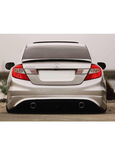 Honda Civic Fb7 2012-2016 Uyumlu Modulo Arka Tampon Eki Plastik