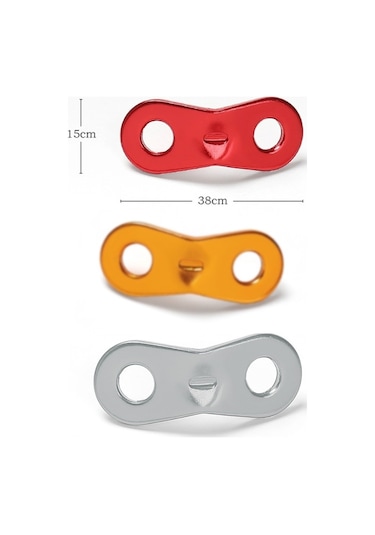 10 Adet Açık Kamp Alüminyum Alaşımlı Dürbün Rüzgar Halatı Toka Gölgelik Çadır Çekme Halatı Durdurma Ayar Parçası Gümüş