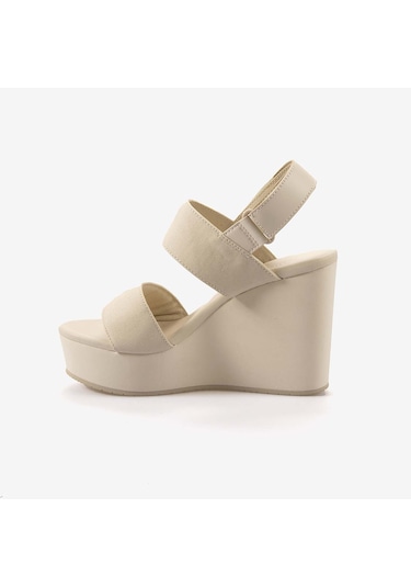 Calvin Klein Dolgu Topuk Kadın Sandalet Yw0yw01790 Bej