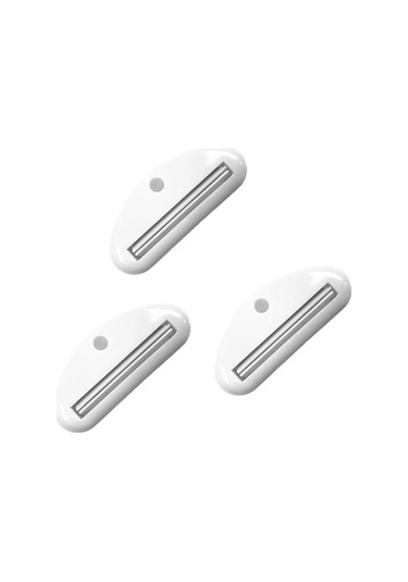 Beyaz Yüz Temizleyici Sıkacakları Uygun Ergonomi Taşınabilir Diş Macunu Tutucu Tüp Kozmetik Dağıtıcıları Ev Gereçleri Beyaz