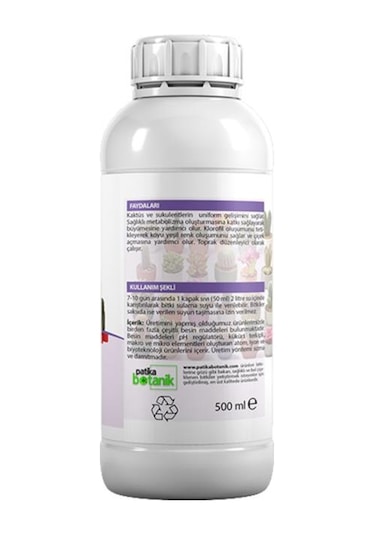 500 Ml Kaktüs Ve Sukulentler İçin Henel Besin - Topraktan