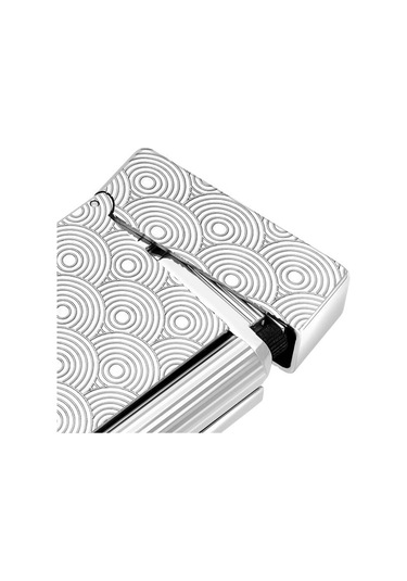 S.t. Dupont Initial Guilloche Gümüş Daire İşlemeli Puro Çakmağı 20844