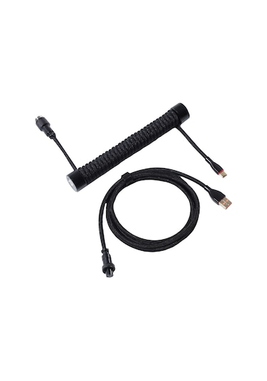 Gravastar Sarmal Aviator Usb To Type-c Mekanik Klavye Uyumlu Oyuncu Kablosu, 1.85m, Siyah