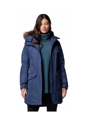 Columbia Suttle Mountain Long Insulated Kadın Mont-8802 Lacivert
