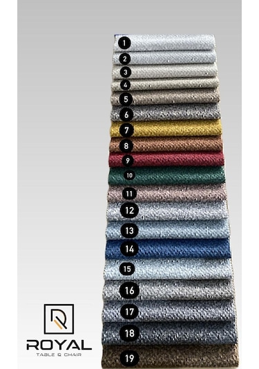 Royal 4 Kişilik Masa Sandalye Takımı Beyaz Teddy Gri