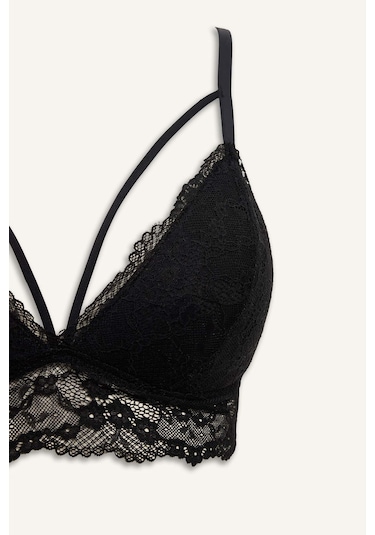 Defacto Pedli Dantelli Dantel Bralet Fall İn Love R6569az25wnbk27 Siyah