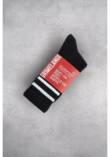 DISA Kadın Organik Pamuklu 3 Lü Paket Siyah Çorap