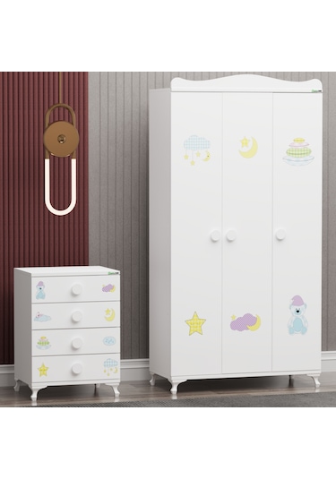 Yıldız 3 Kapaklı Dolap Ve Şifonyer- Uykucu