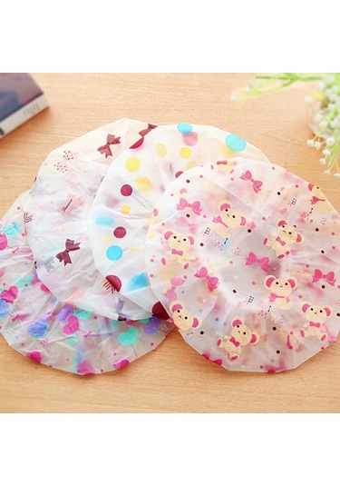 Teltree Sevimli Kore Duş Bone - Su Geçirmez, Kalın, Rahat Saç Koruma Şapkası 27cm Diğer