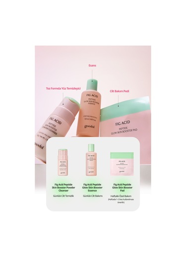 İncir Asidi İçeren Cilt Bakım Pedi 25 Adet Goodal Fig Acid Peptide Glow Skin Booster Pad