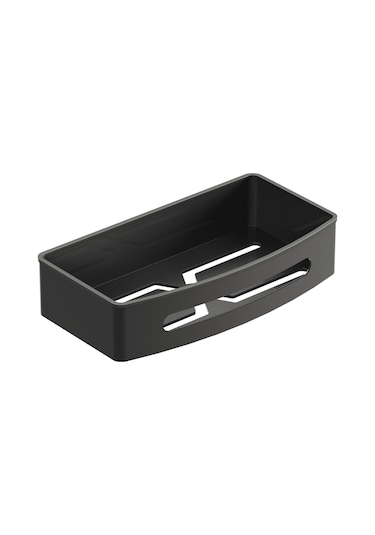 Aqua Bagno Smart Tekli Süngerlik 24x12,5 Cm., Mat Siyah