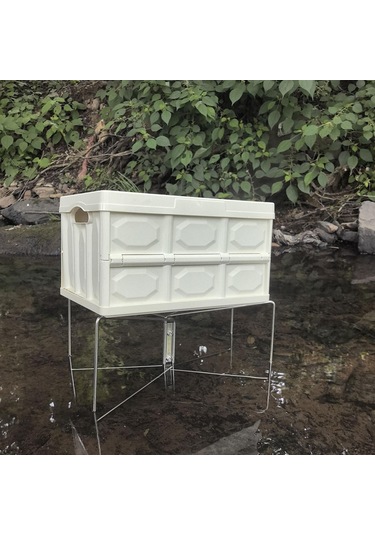 Homyl Katlanabilir Soğutucu Standı Evrensel Su Kabı Gümüş Gümüş