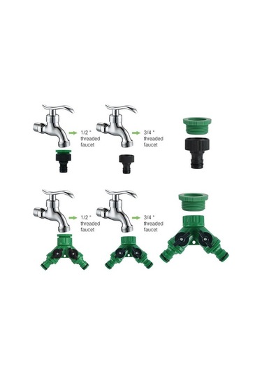 Pazly 100ft 30m Otomatik Damla Sulama Sistemi Kiti Zamanlayıcılı Mikro Püskürtücü Bahçe Sulama Seti