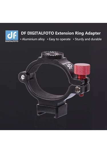 Vkemall Djı Osmo Mobile 2 İçin Df Dıgıtalfoto Osmo2ant Alüminyum Geliştirme Adaptörü - Siyah