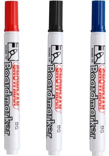 Snowman Bg-12 K Tahta Kalemi Kırmızı - Mavi - Siyah