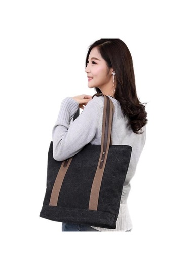 Ççs London 31485 Mumlu Kanvas Kadın Çanta Siyah Çok Renkli