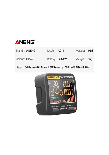 Suntek Soket Test Cihazı Devre Polarite Gerilim Dedektörü Ab