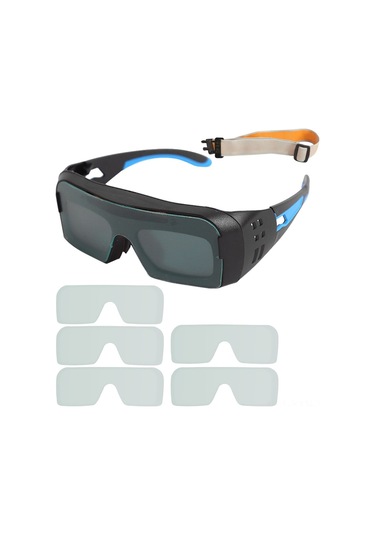 Jokmae Güneş Enerjili Otomatik Kararan Kaynak Gözlüğü - Uv Kalkanlı, Hızlı Adaptif Pratik Aksesuar