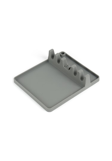 Sones 2'si 1 Arada Mutfak Silikon Kaşıklık Rafı Orta