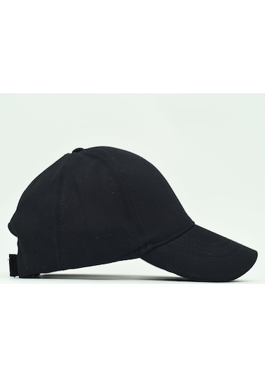 Unisex Ayarlanabilir Siyah Spor Basic Şapka Siyah