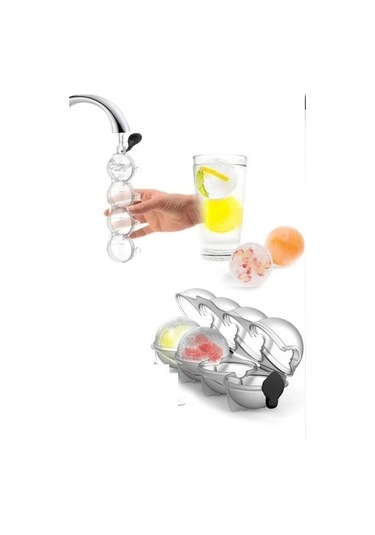 Periboia 4 Bölmeli Küre Buz Topu Kalıbı - Yuvarlak Buz Topu