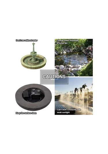 Pazly Güneş Enerjili Kuş Su Tankı, Bahçe Havuzu Pompa, Teras Su Sistemi