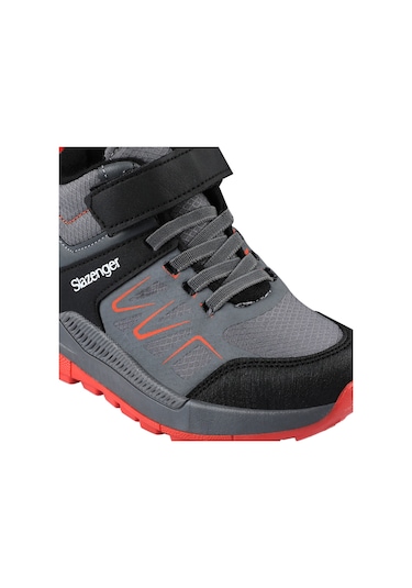 Slazenger  Kenton I Çocuk Cırt Cırtlı Koyu Gri Bot