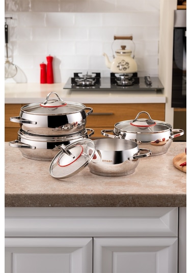 Emsan Seylan Tencere Seti 8 Parça