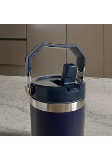 Prettify Çift Duvar Yalıtımlı Paslanmaz Çelik Pipetli Termos 0.89 L