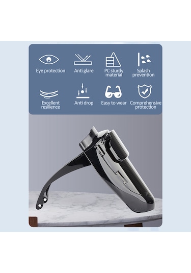 180 Geniş Görüşlü Pc Kaynak Maskesi Siyah S