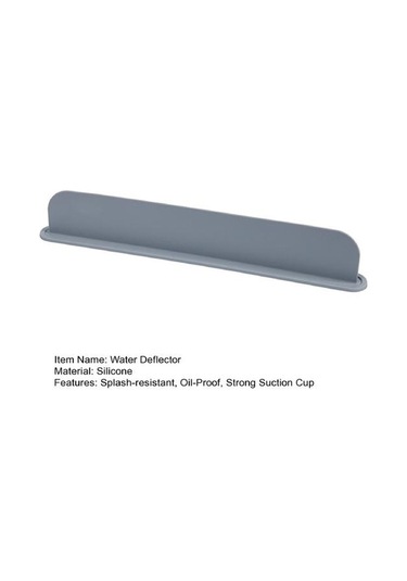 Su Deflektörü Kalınlaştırılmış Sıçramaya Dayanıklı Yağ Geçirmez Güçlü Vantuz Mutfak Lavabo Sıçrama Koruması Lavabo Flap Blok Su Bariyeri Ayrı Bölme