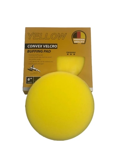 Premium Quality Convex Velcro 155mm Cırtlı Sarı Polisaj Süngeri
